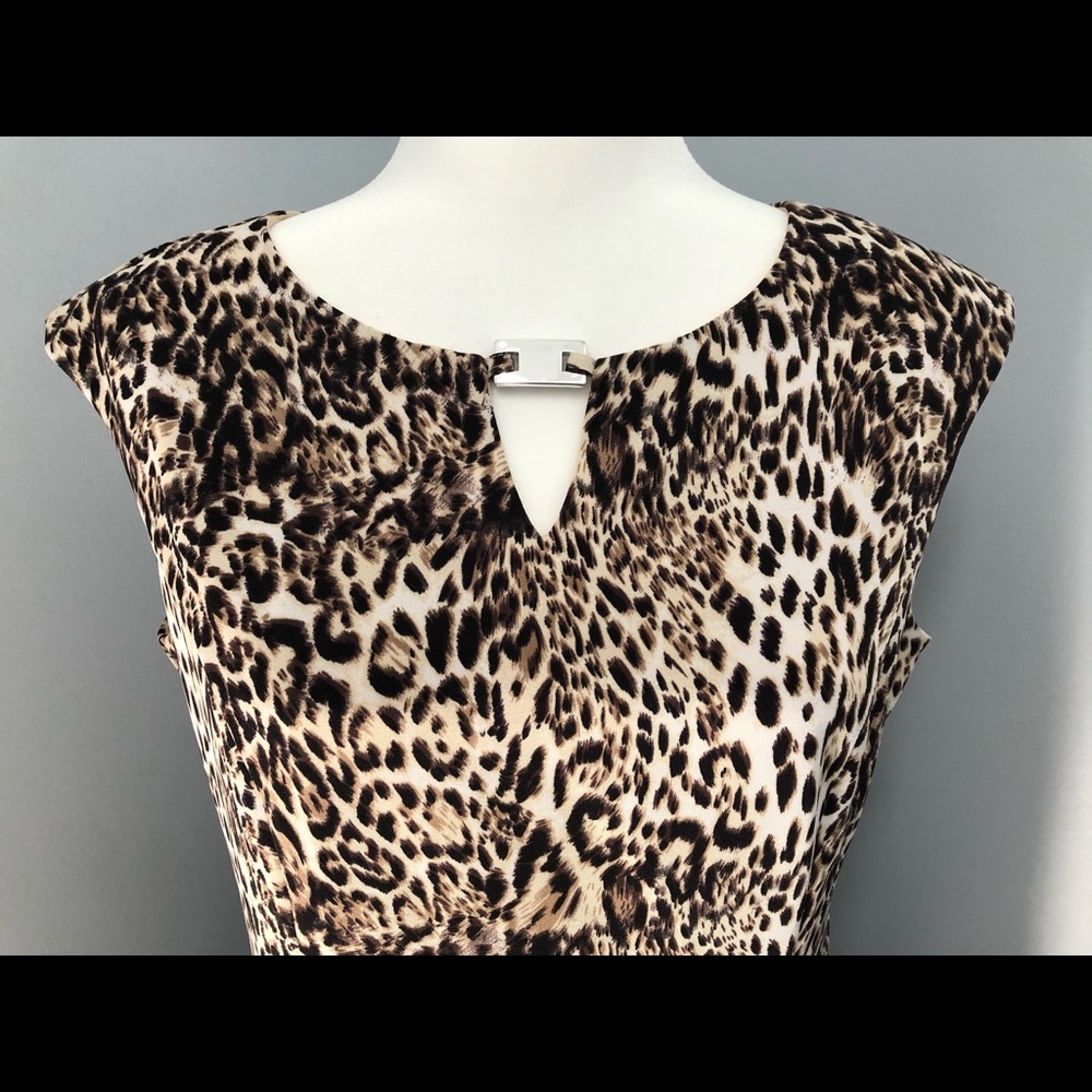 ILE New York cap sleeve printed sheath dress - Picture 2 of 7
